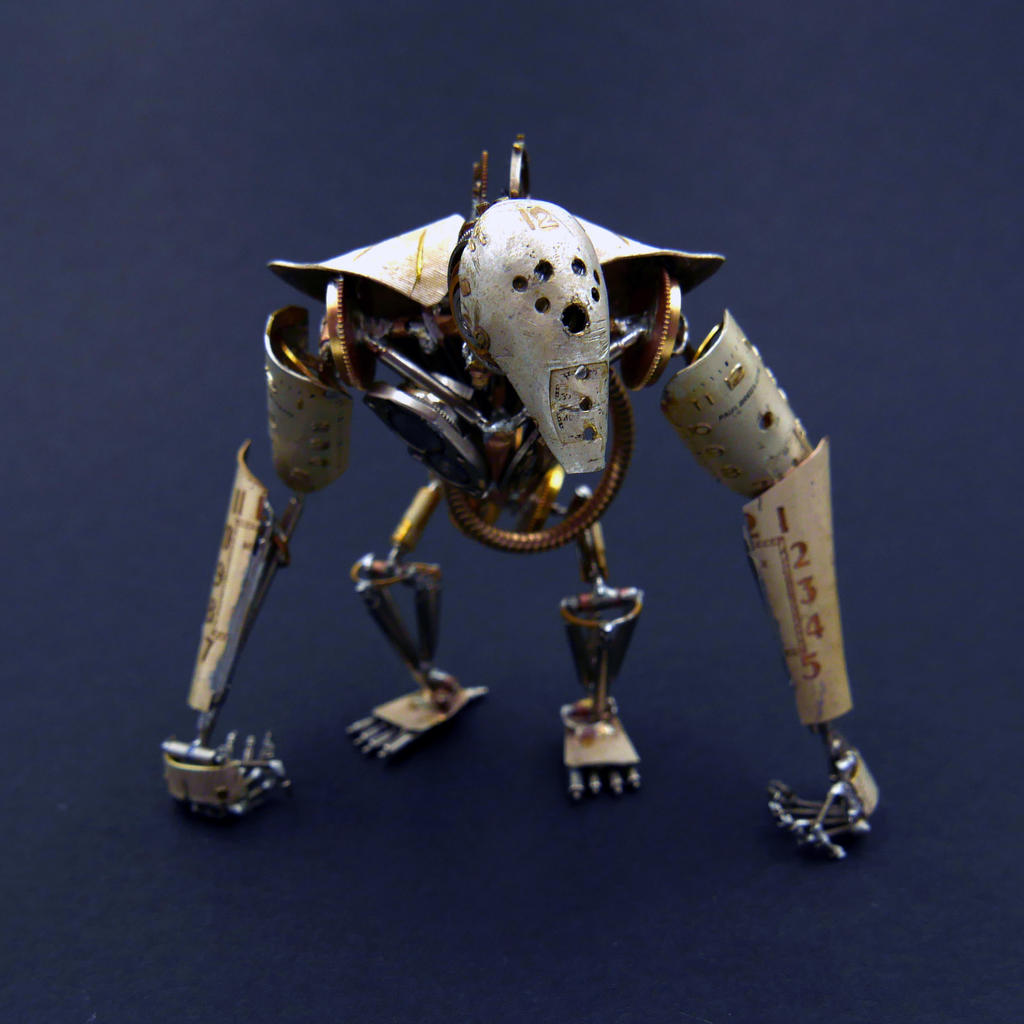 Articulated Watch Parts Creature Greeper by AMechanicalMind