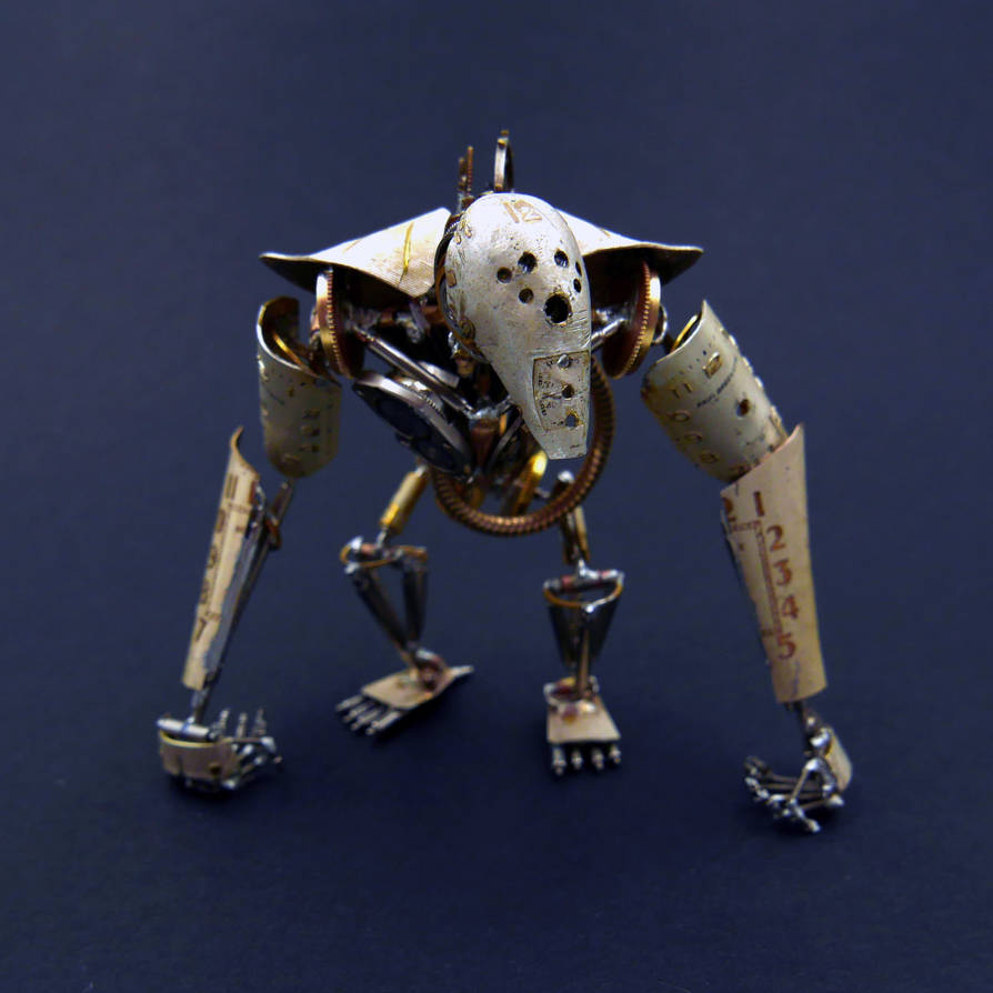 Articulated Watch Parts Creature Greeper by AMechanicalMind