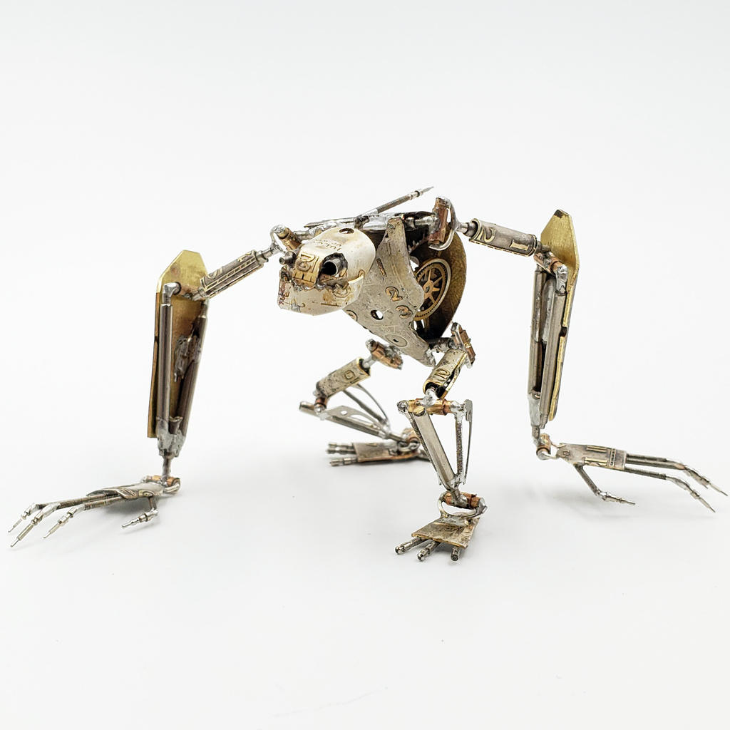 Articulated Watch Parts Creature 'Eight' by AMechanicalMind