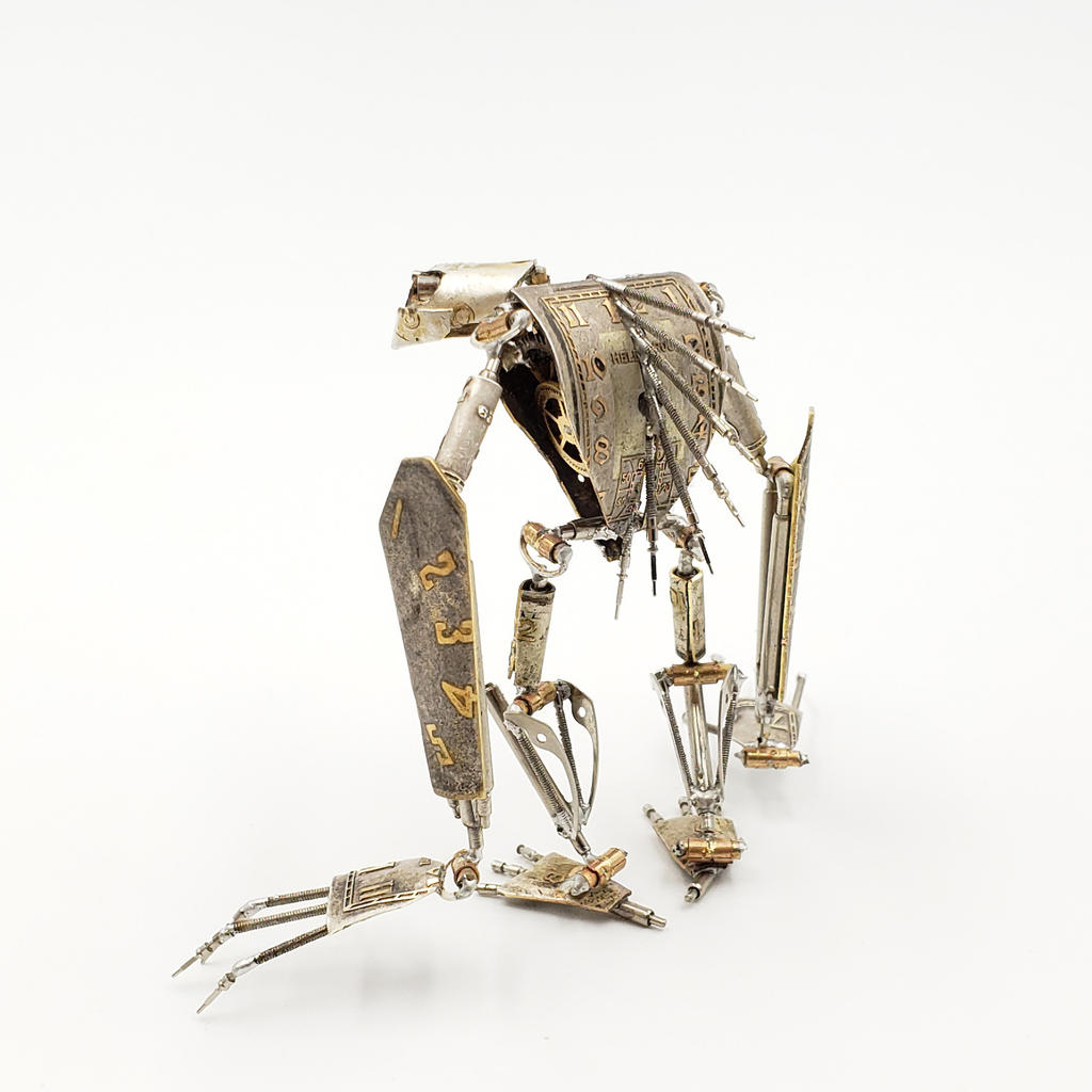 Articulated Watch Parts Creature 'Eight' II by AMechanicalMind
