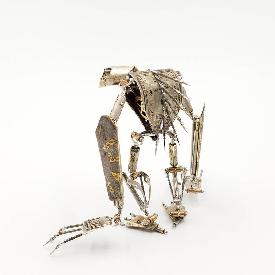 Articulated Watch Parts Creature 'Eight' II by AMechanicalMind