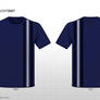 T-shirt stripy navy