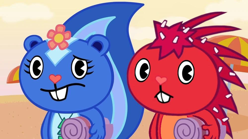Flaky And Petunia (HTF Put Your Back Into It Edit) by Kahdin on DeviantArt