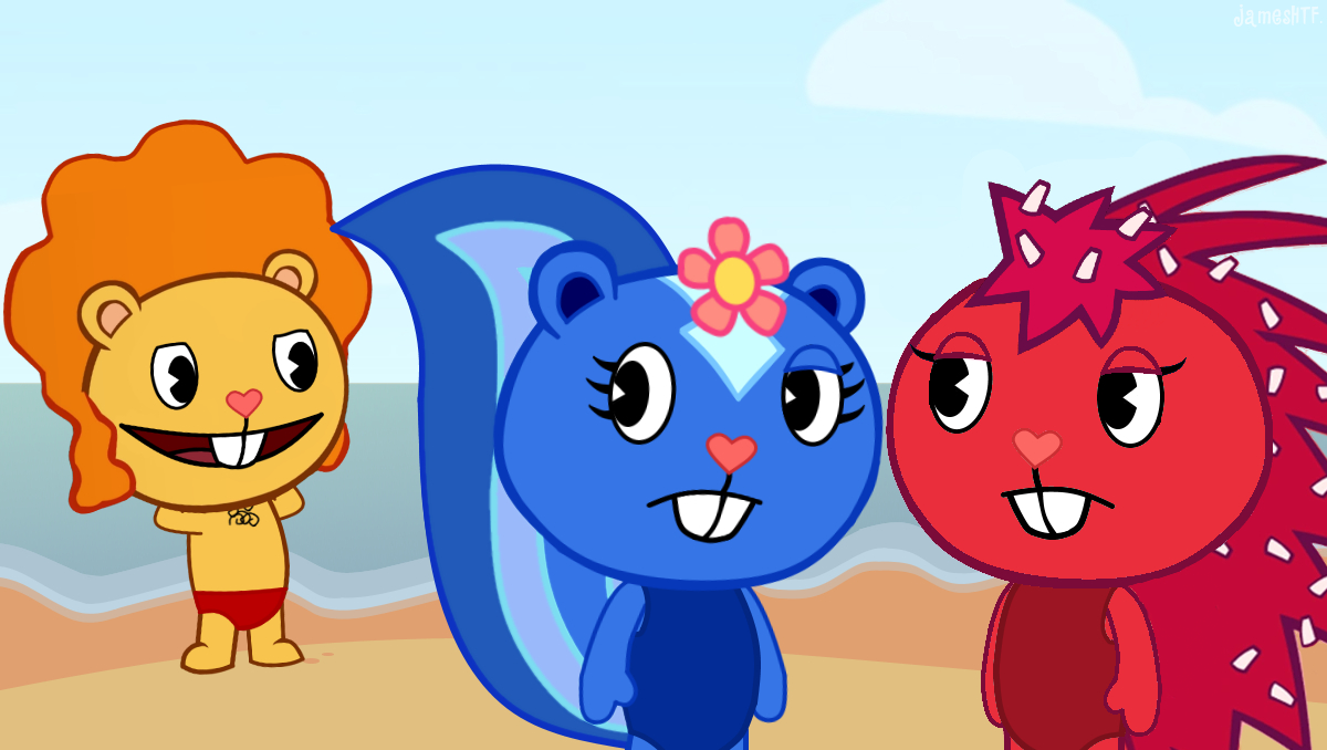 HTF A Day at the beach Flaky Edit by Kahdin on DeviantArt