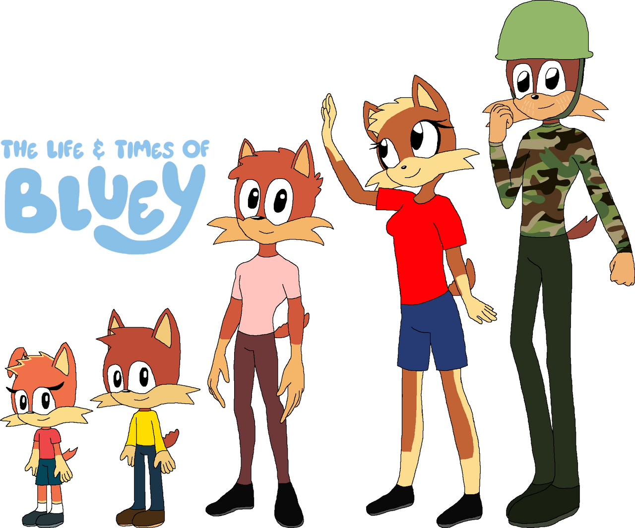 Rusty's Family (The Life And Times Of Bluey) by Kahdin on DeviantArt
