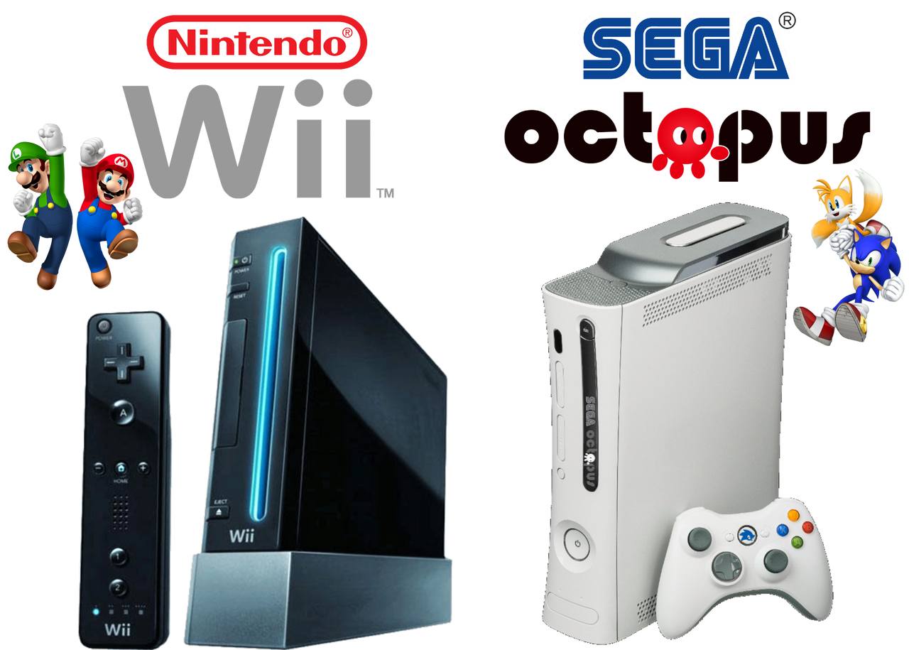 Nintendo Wii VS Sega Octopus by Kahdin on DeviantArt