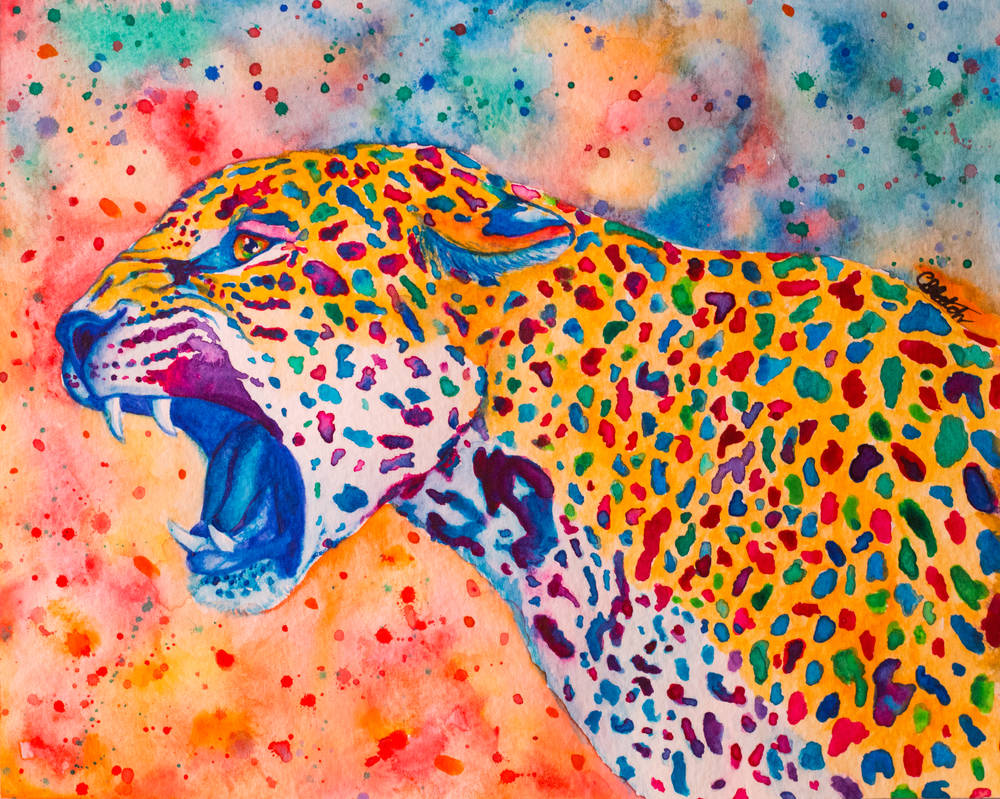 Рисунки в формате jpg. Леопард пуантилизм. Яркие картины. Рисунки разноцветные. Яркие принты.