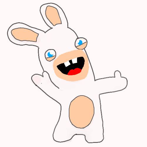 I Draw Rabbid by SuperMarioMiliaim1 on DeviantArt