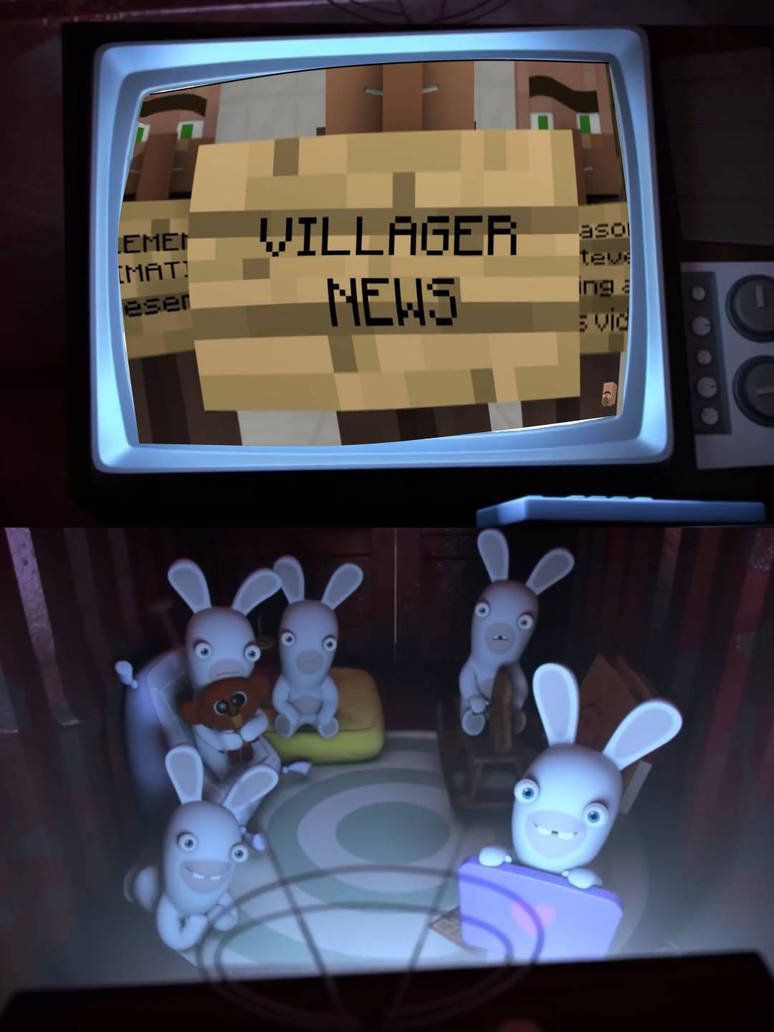 Rabbids Are Watching Villager News by SuperMarioMiliaim1 on DeviantArt