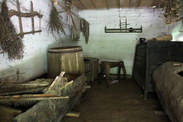 Old cottage house interior 01