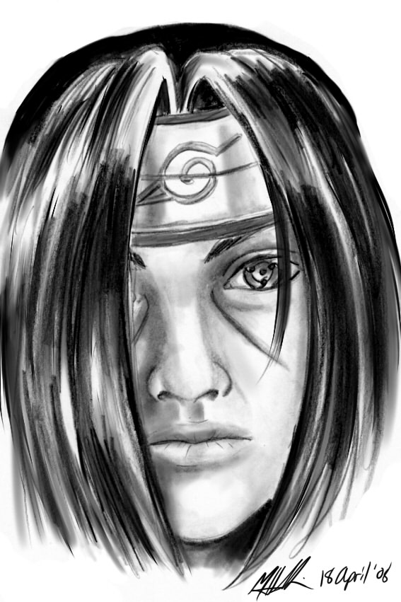 Realistic Itachi Sketch