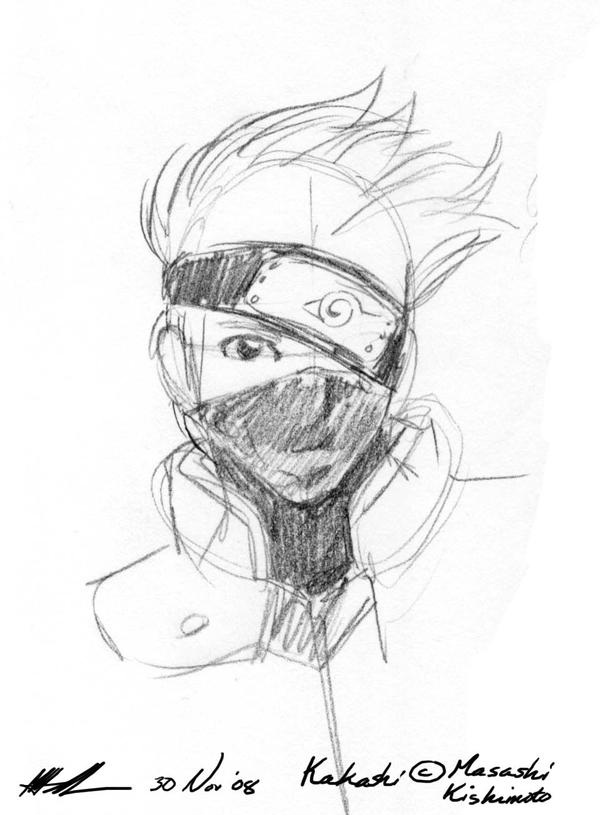 Pencil Sketch - Kakashi