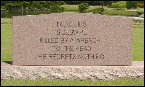 Sideswipe Tombstone