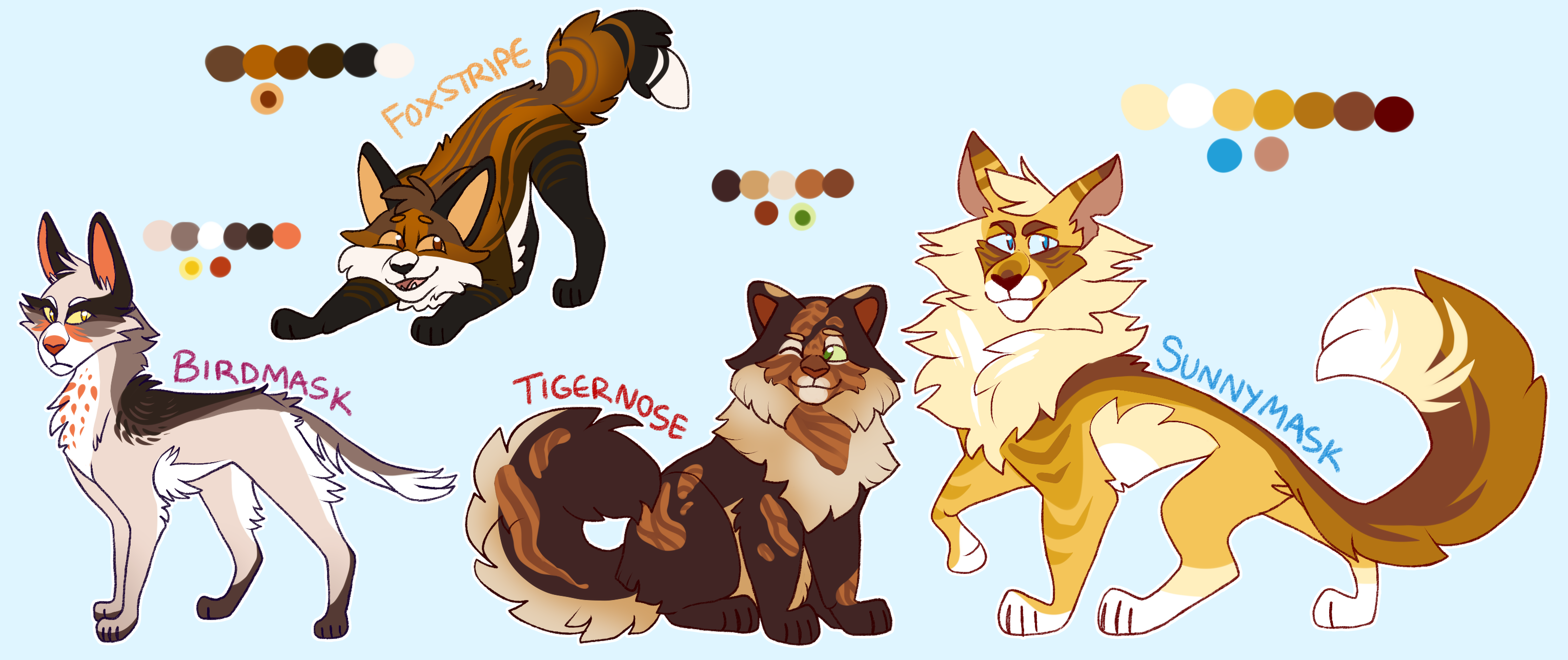 warrior cat adopts OPEN by pose-y on DeviantArt