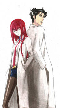 Steins Gate - Okabe and Kurisu