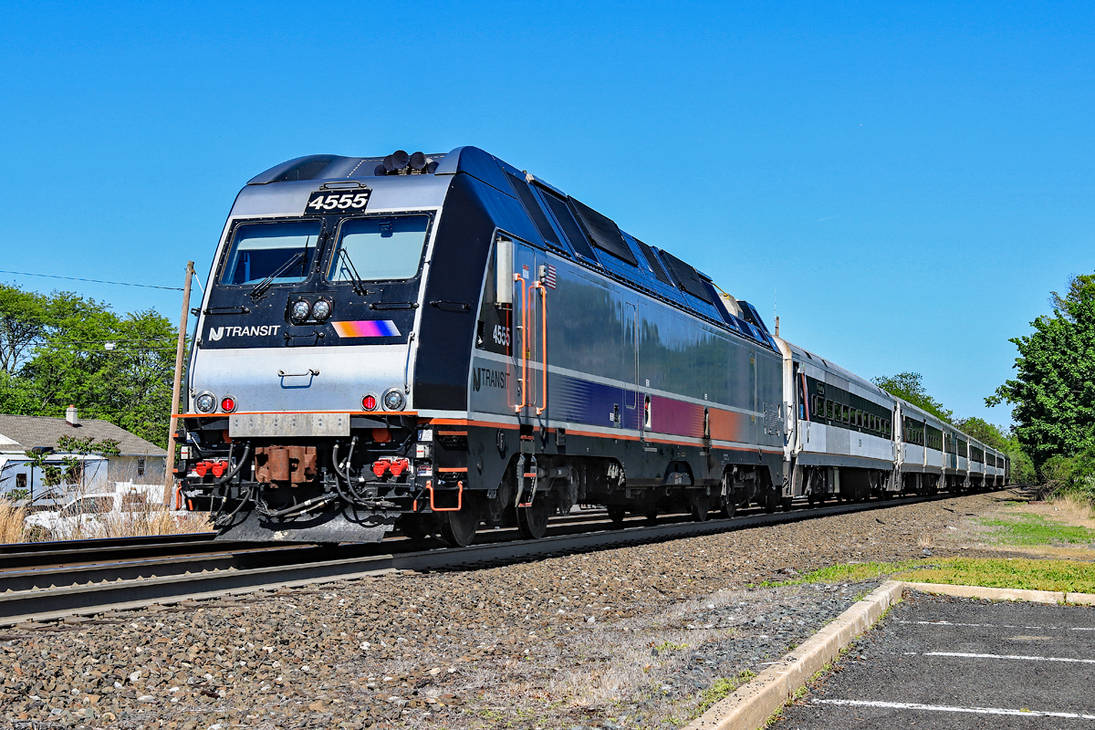 Sw 4555 NJT 4555 on train 5444 by cr6660 on DeviantArt