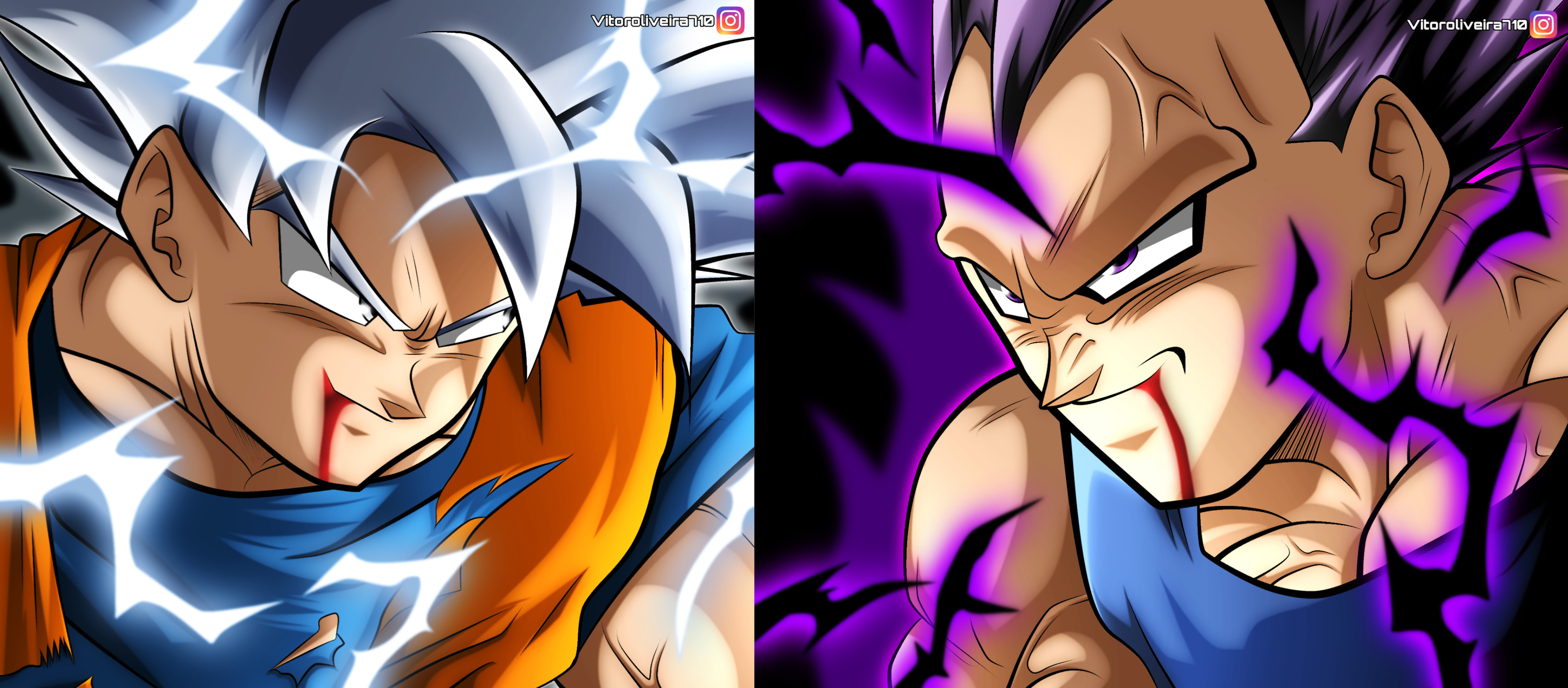 Vegeta Ultra Ego Vs Goku ssj Blue