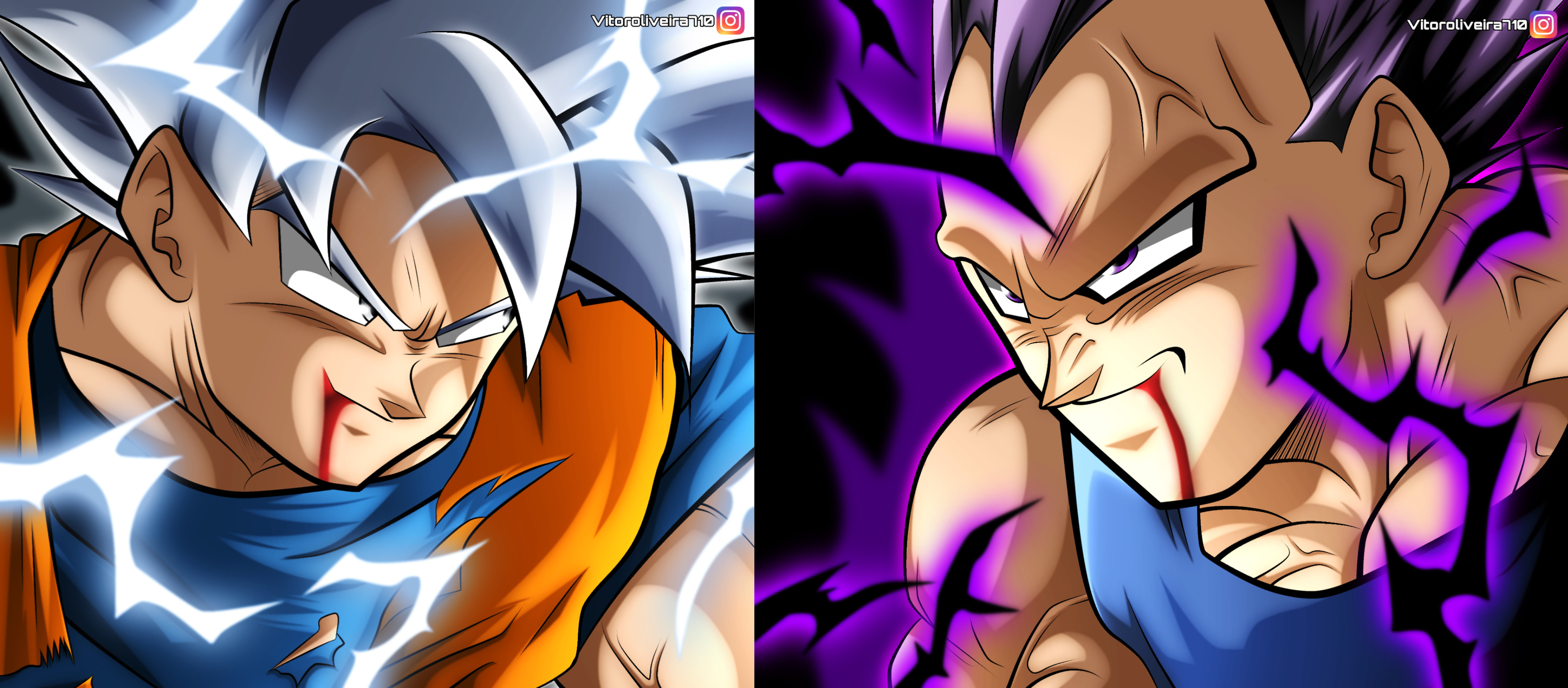 Super Saiyan 5 Goku Vs Ultra Ego Vegeta! 