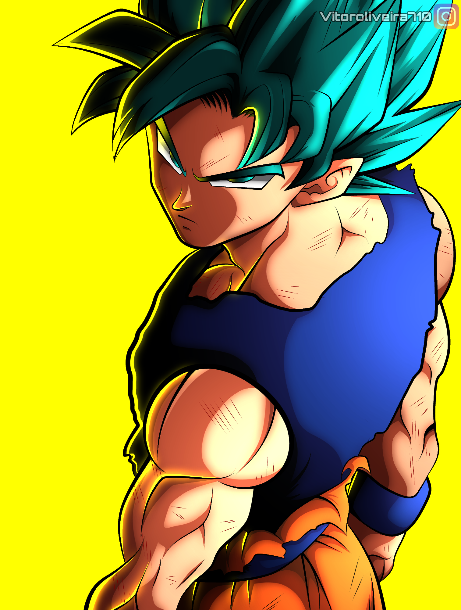 Goku super saiyan blue by BardockSonic on DeviantArt