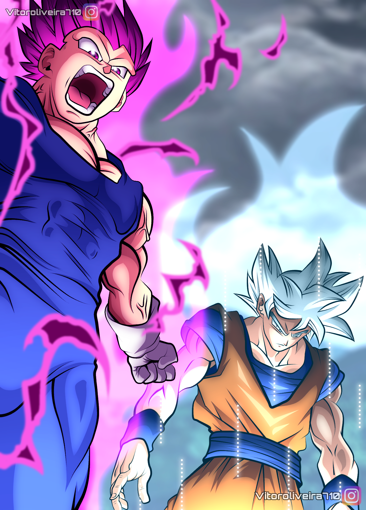 Goku Super Saiyan Blue Full Power Instinct by VitorOliveira9 on DeviantArt