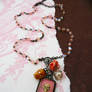 Calavera rosary necklace