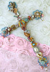 Catholic kitsch cross by janedean