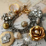 Faded glamour charm bracelet