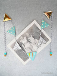 Bunting banner fridge magnets