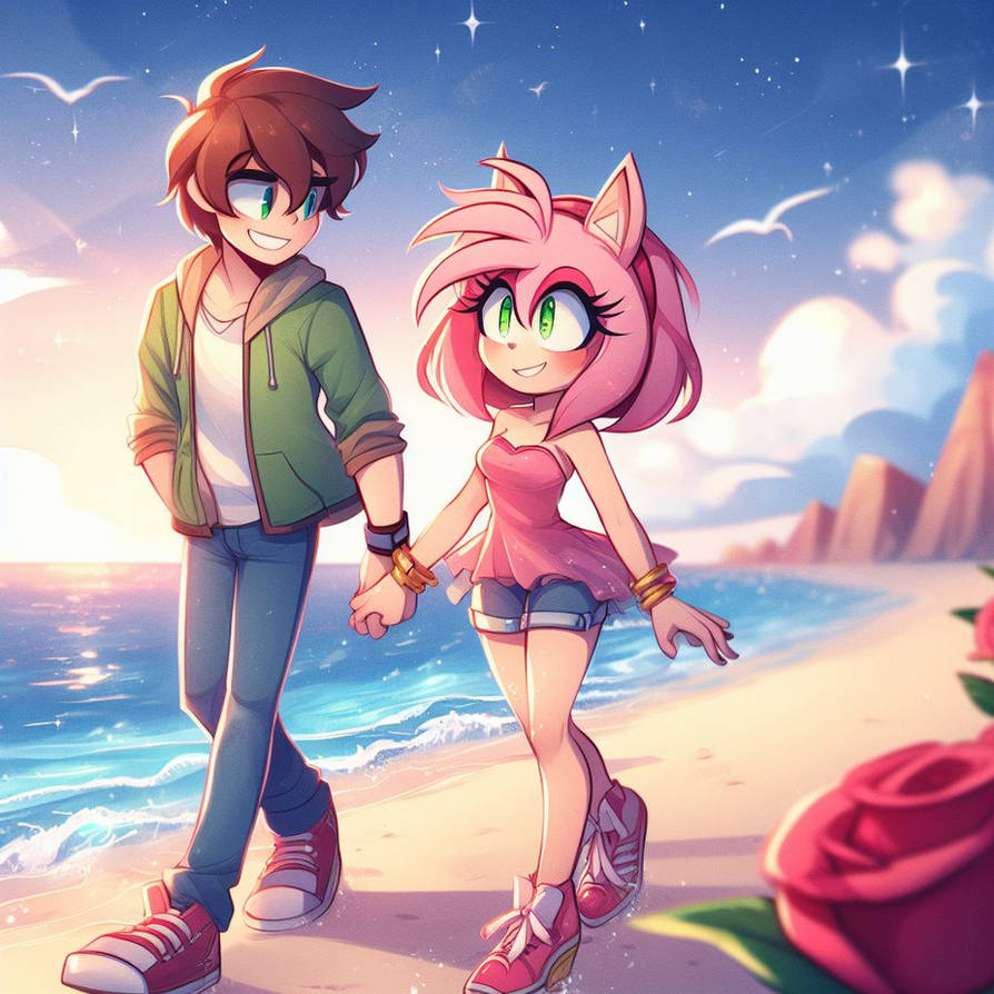 Amy Rose And Human Boy On A Date By Bladethesaiyann09 On DeviantArt amy-rose-and-human-boy-on-a-date-by-bladethesaiyann09-on-deviantart