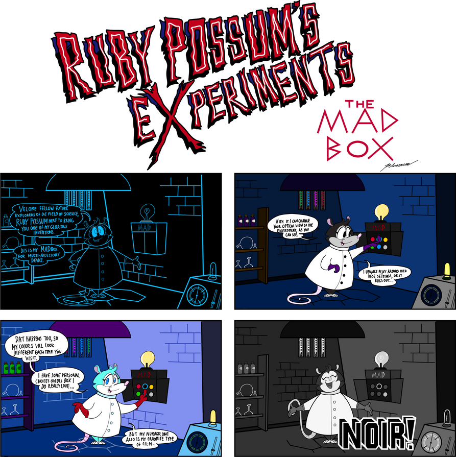 Ruby Possum's Experiments the Mad Box by 3Bluemoon on DeviantArt