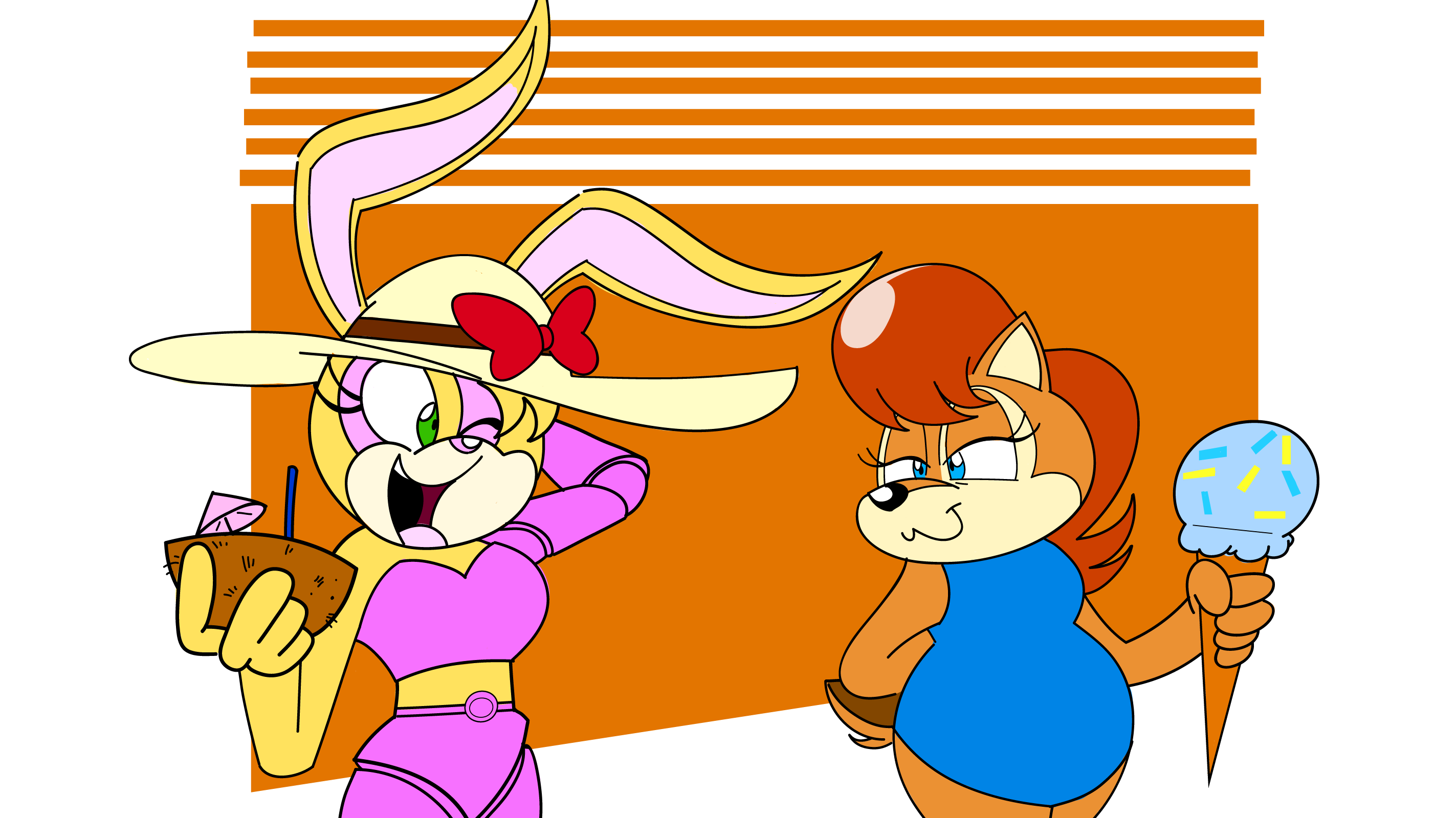 Chipmonk Rabbit Mix Beach Day for a rabbit and Chipmunk by 3Bluemoon on DeviantArt