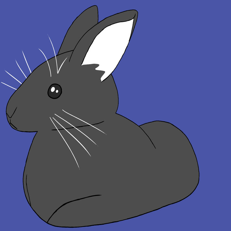 Loafing Bunny by aroaceart on DeviantArt