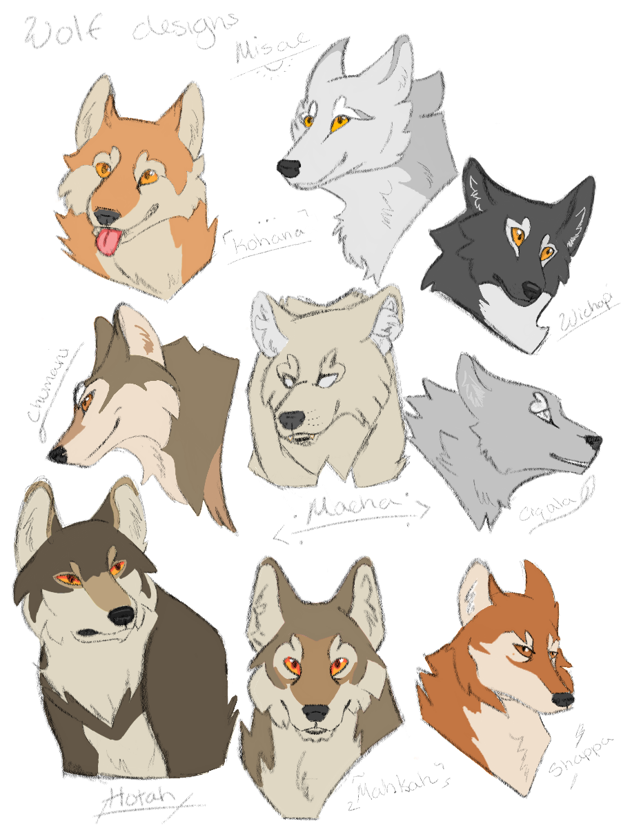 Wolf art by MythicsGo on DeviantArt