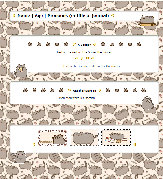 FTU Pusheen Custom Box/ Non-Core Journal 'Skin'