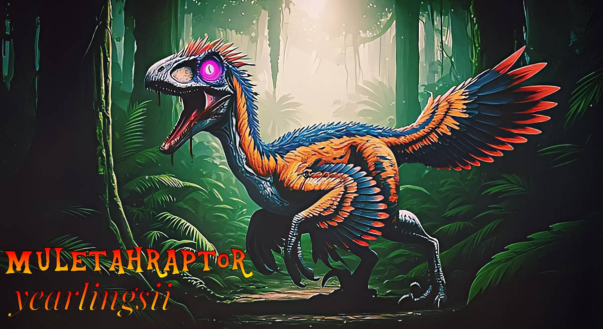 Bluethe Rapter Mlp Muletahraptor (Muletahraptor yearlingsii) by villagergohuah on DeviantArt