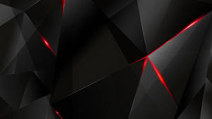 Wallpapers - Red Abstract Polygons (Black BG) (RE)