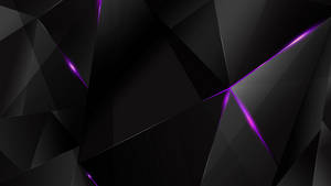 Wallpapers - Purple Abstract Polygons (Black BG)