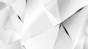 Wallpapers - Black Abstract Polygons (White BG)