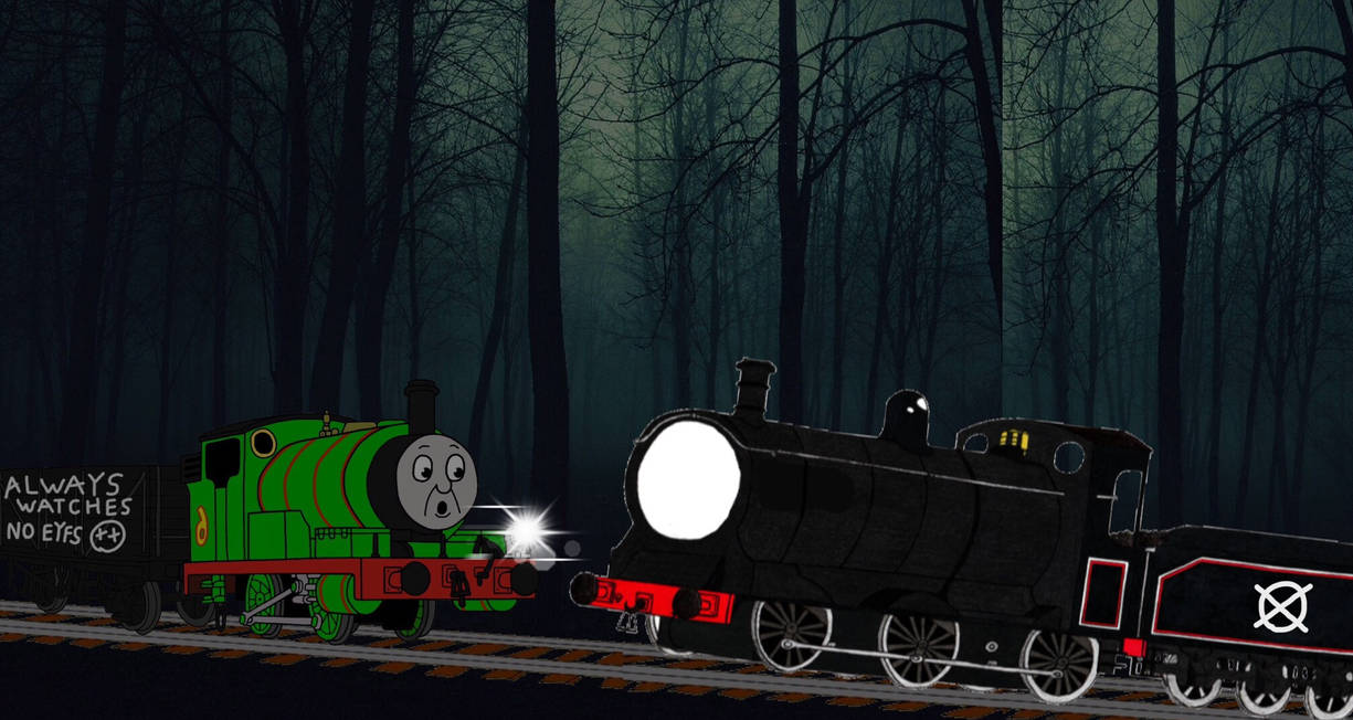 Percy and the slender engine by leonsart933838 on DeviantArt