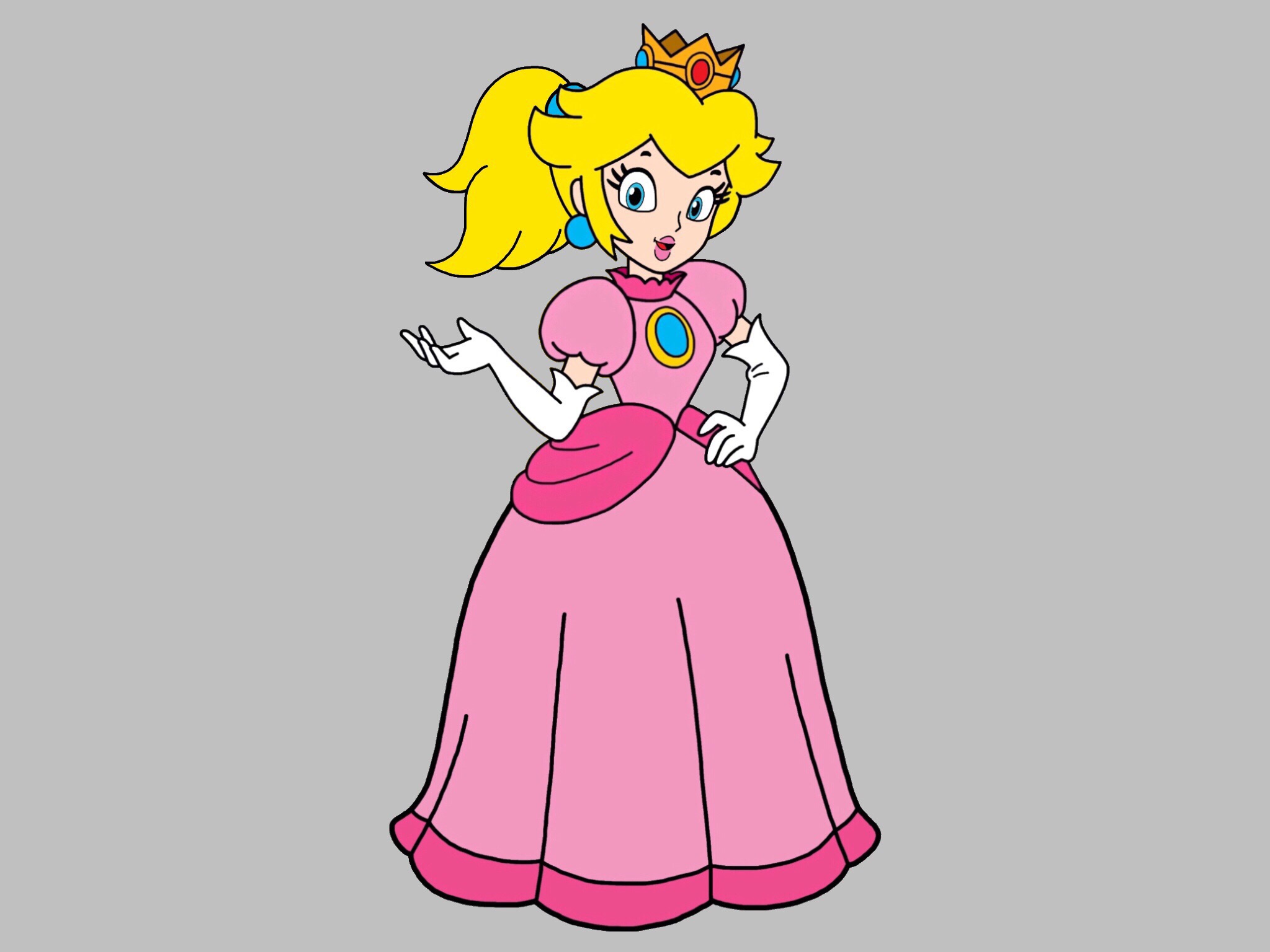 Princess peach ponytail by leonsart933838 on DeviantArt