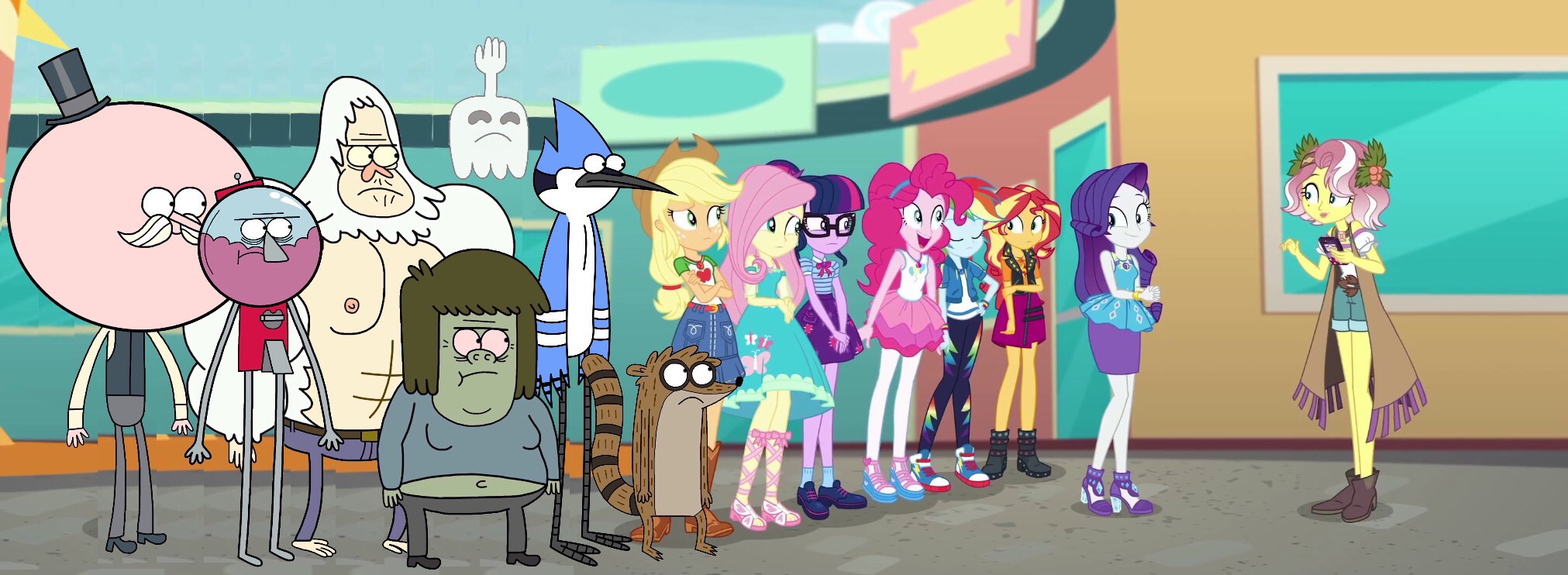 Regular Show Mlp Deviantart Regular show rollercoaster of friendship by leonsart933838 on DeviantArt