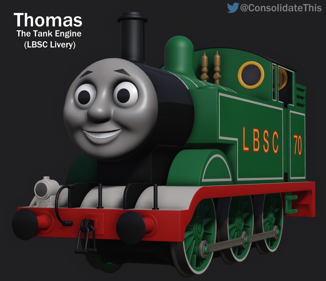 3D LBSC Thomas the tank engine by leonsart933838 on DeviantArt