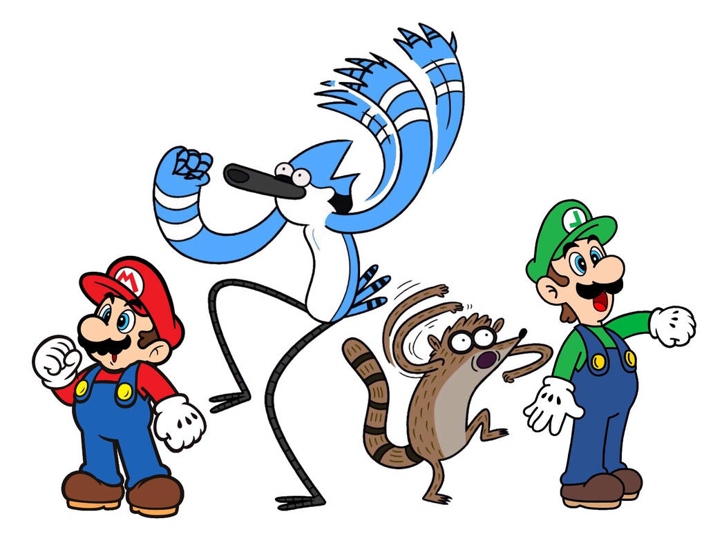 Mordecai and Rigby say OOOH with Mario and Luigi by leonsart933838 on ...