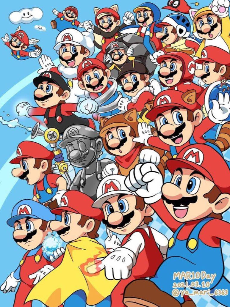 Super Mario Power Ups: Art by leonsart933838 on DeviantArt