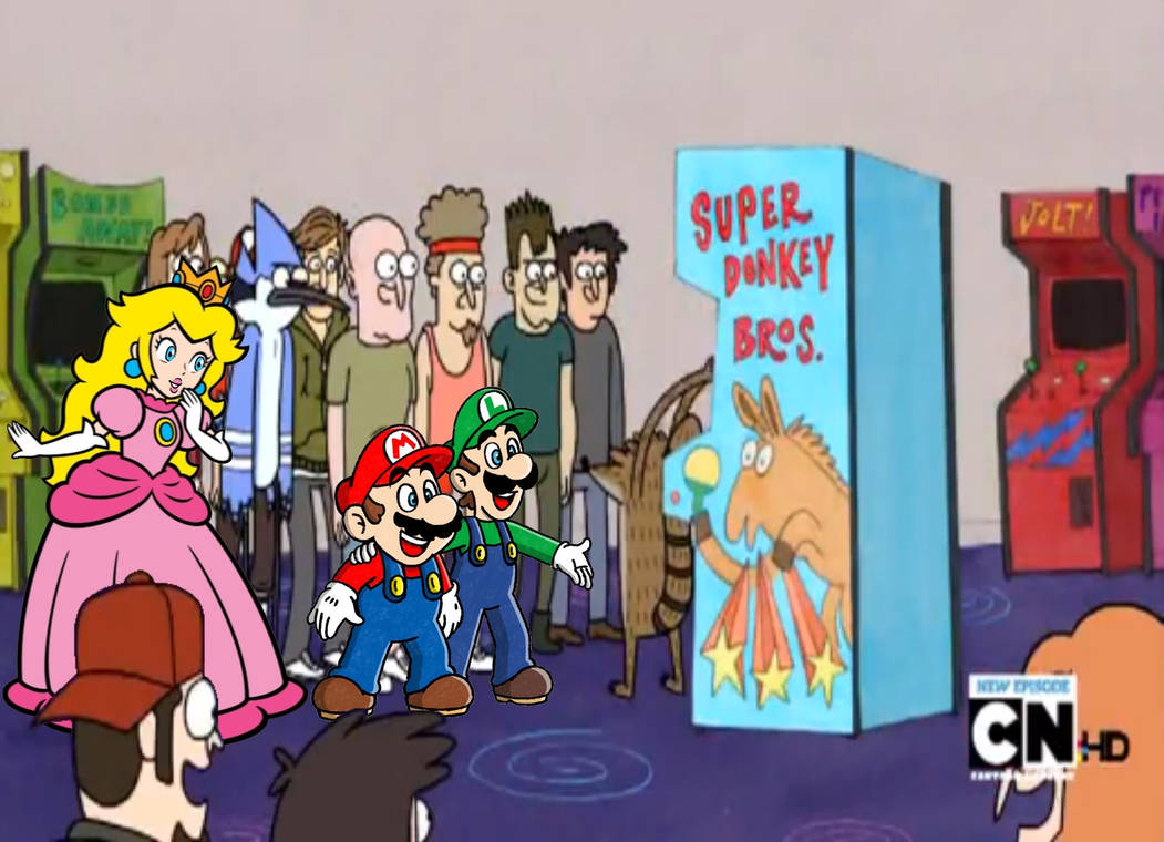 Mario: Rigby Game Player by leonsart933838 on DeviantArt