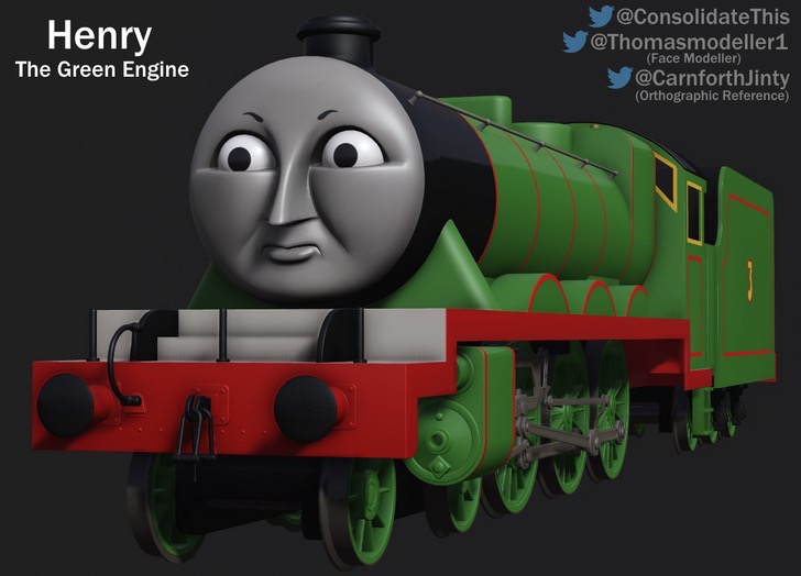 3D Henry the green engine by leonsart933838 on DeviantArt