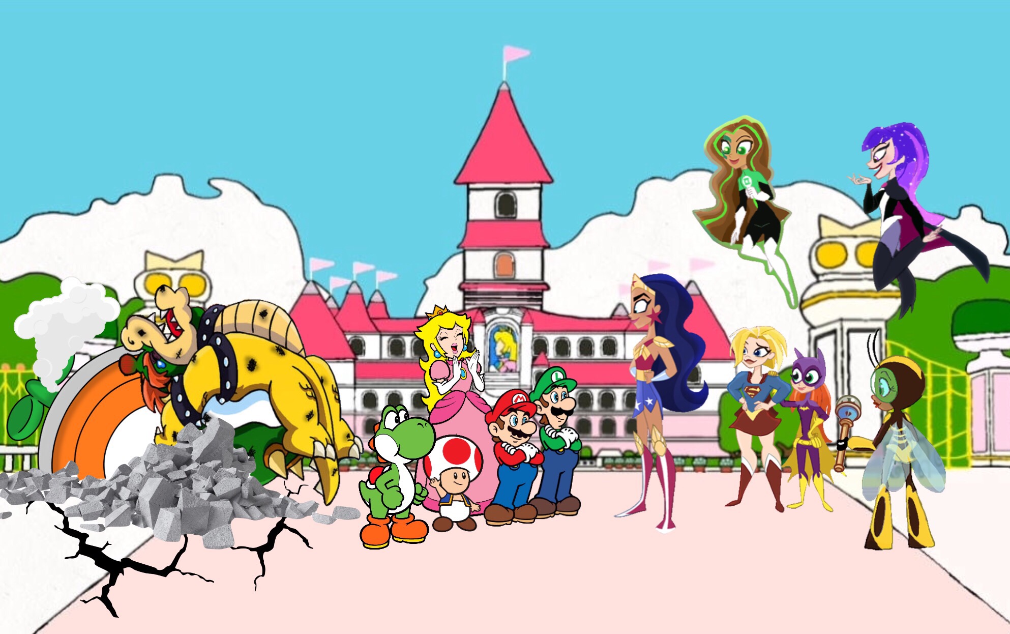 Dc Mario Super Mario Meets The DC Superhero Girls by leonsart933838 on DeviantArt