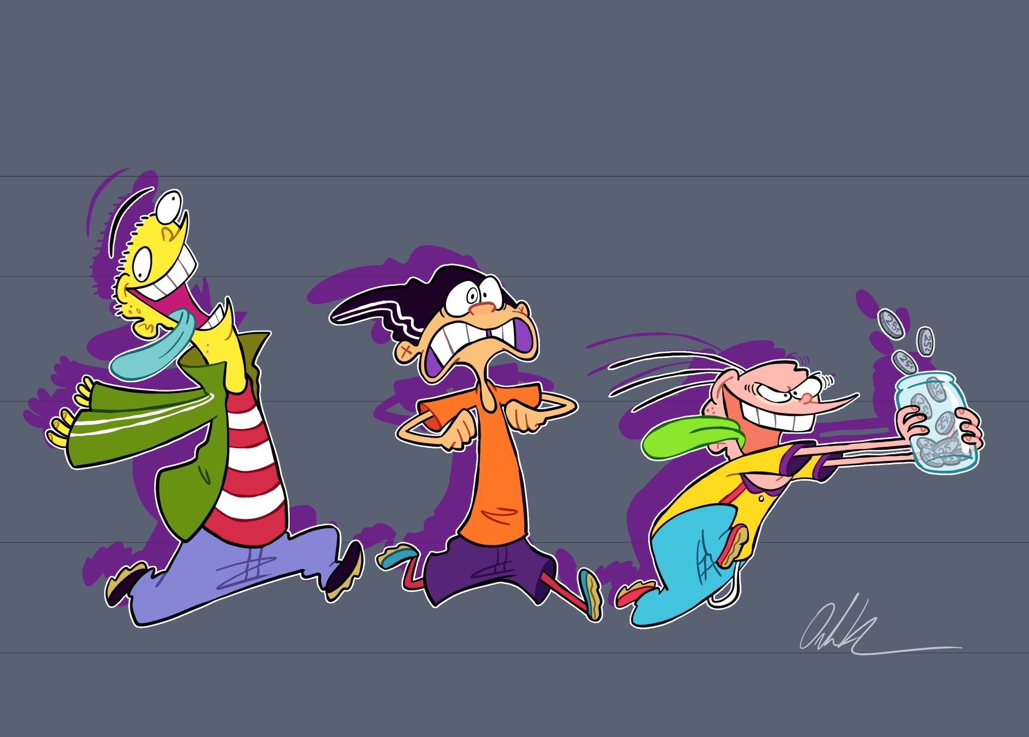 Ed Running Ed Edd n Eddy Running: Art by leonsart933838 on DeviantArt