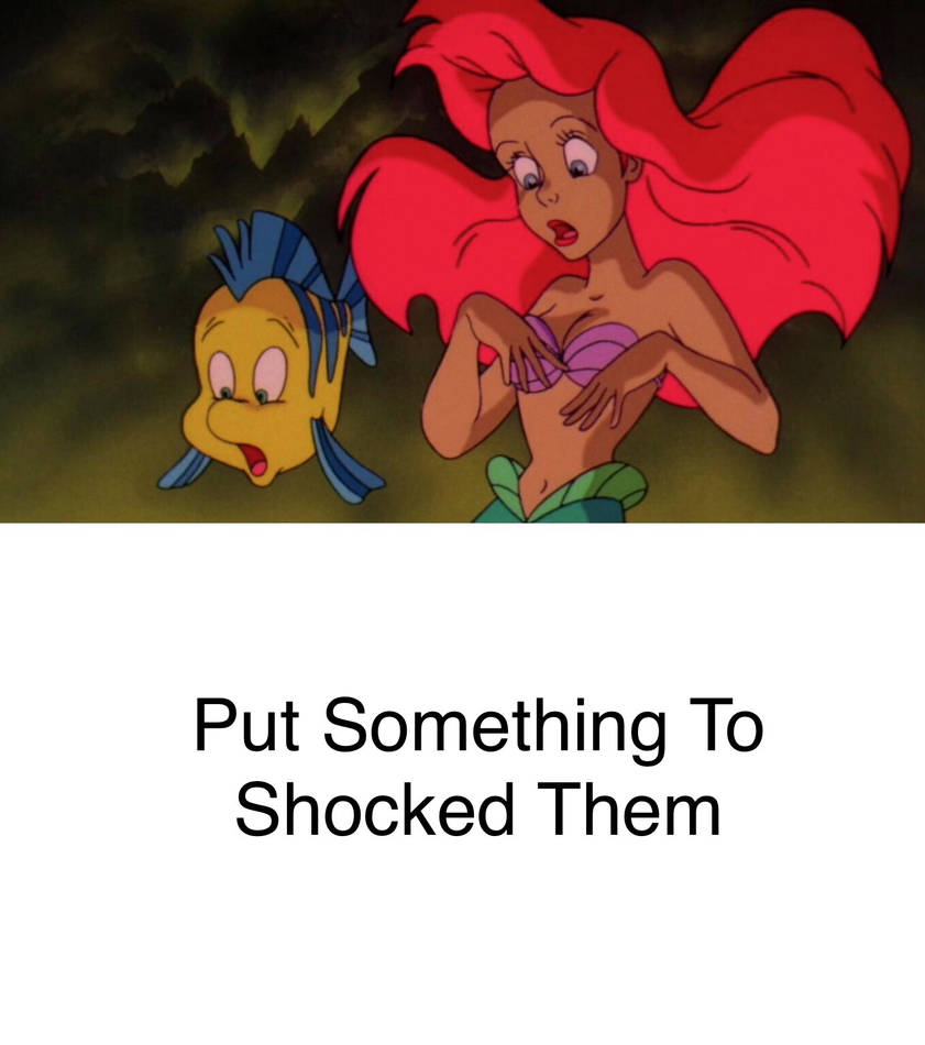 Ariel And Flounder Are Shocked By Meme