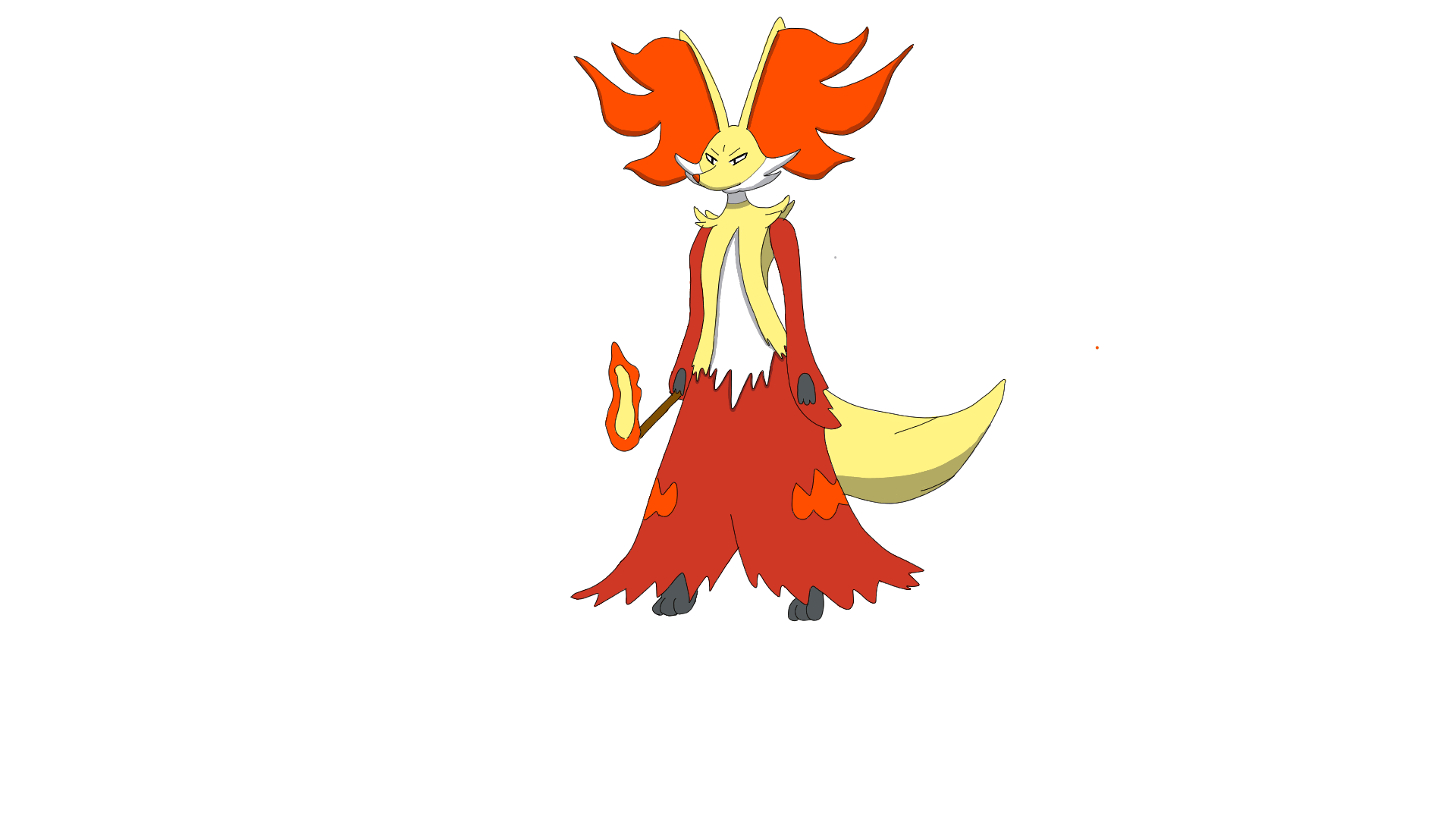 Delphox Model Animation Delphox flat GIF by GunnaSquishEm on DeviantArt